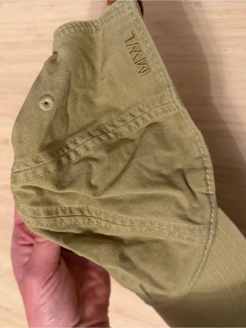 Madewell Nautical Olive Green Baseball Cap - Embroidered Logo